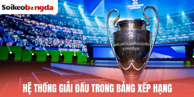 BXH bóng đá - Bảng xếp hạng 71 Hệ thống giải đấu trong bảng xếp hạng